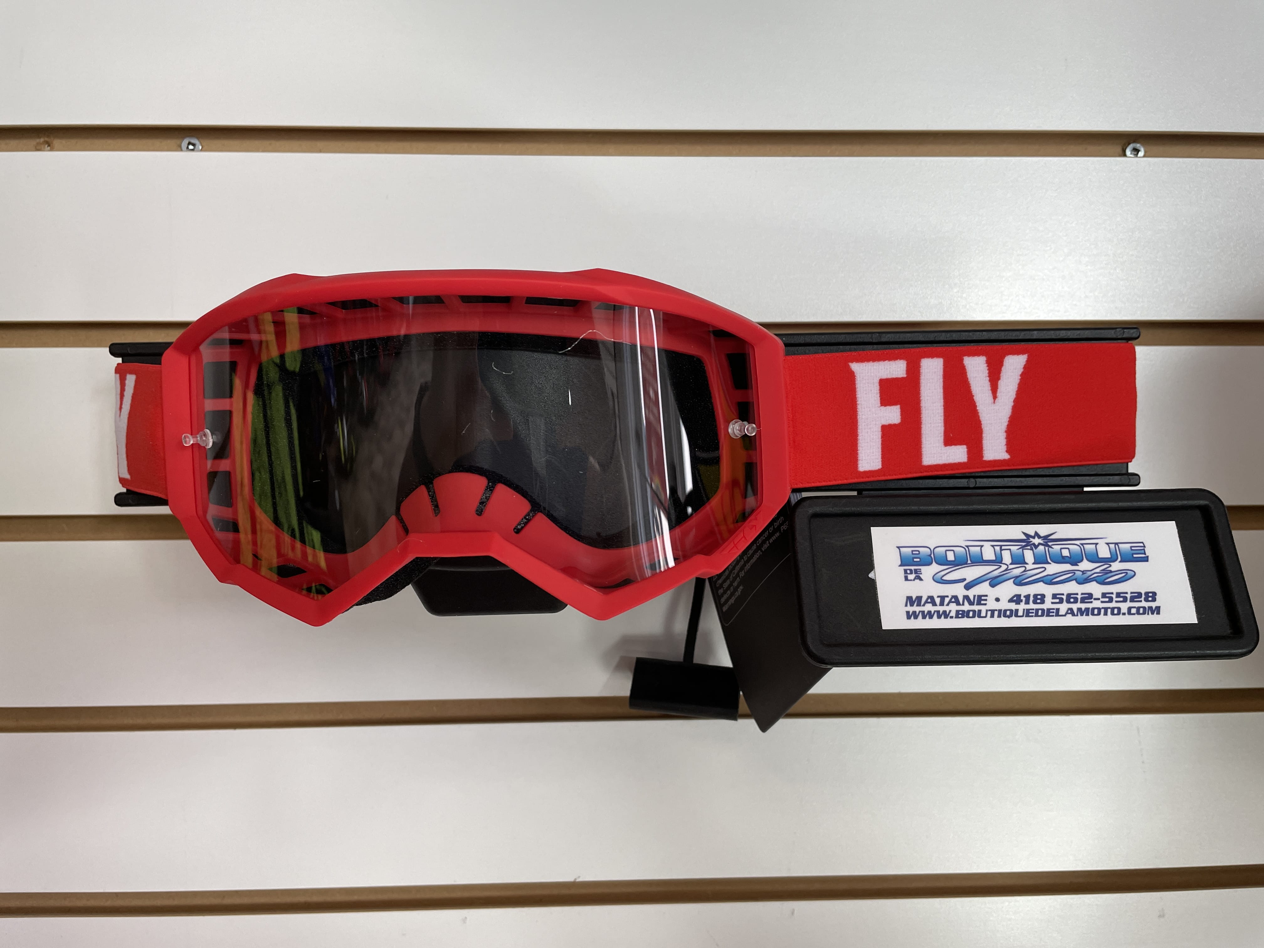FOCUS GOGGLE RED/WHT CLEAR